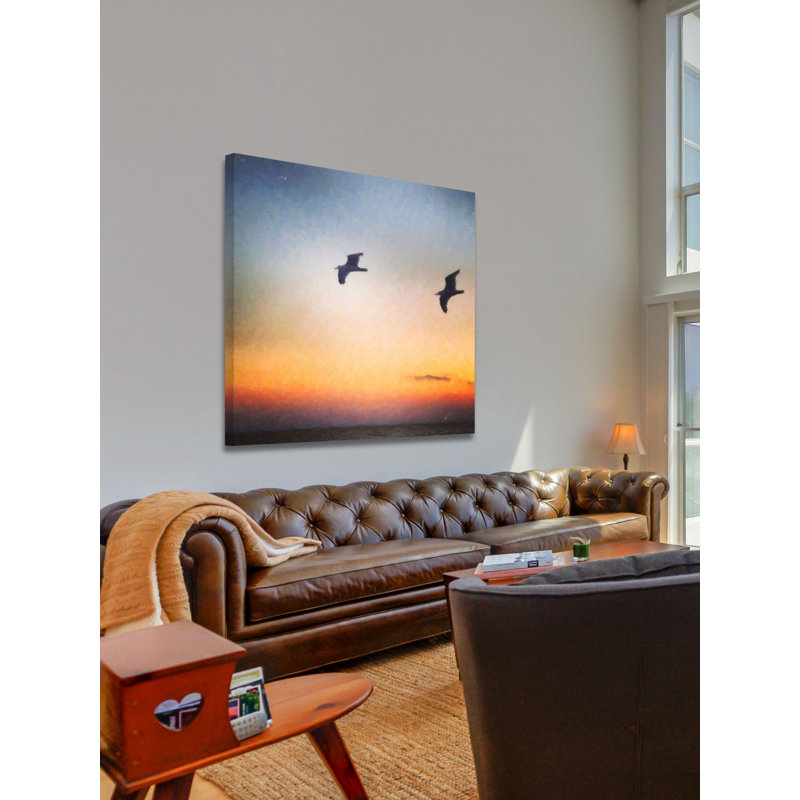 «Sunset», reproduction sur toile tendue, H 32 po x l 32 po x P 1,5 po