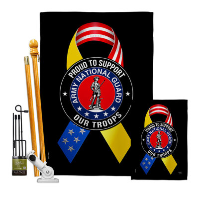 Double Sided 40'' H x 28'' W Polyester Flag Set