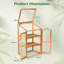 Mini Wooden Cold Frame Greenhouse Outdoor 3-Tier Raised Flower Planter Shelf-124975134