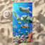 Serviette de plage Cipriani Sea Turtles Reef - Serviettes de piscine 100% coton