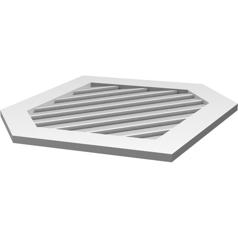 Pente verticale verticale en uréthane 9 pi, H 1 po x l 32 po x L 34 po