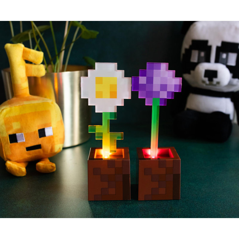 Lampe de lave 10 po Minecraft Daisy and Allium
