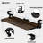 Keyboard Tray Under Desk, Clamp-On Tray Slide-Out Drawer-180115255
