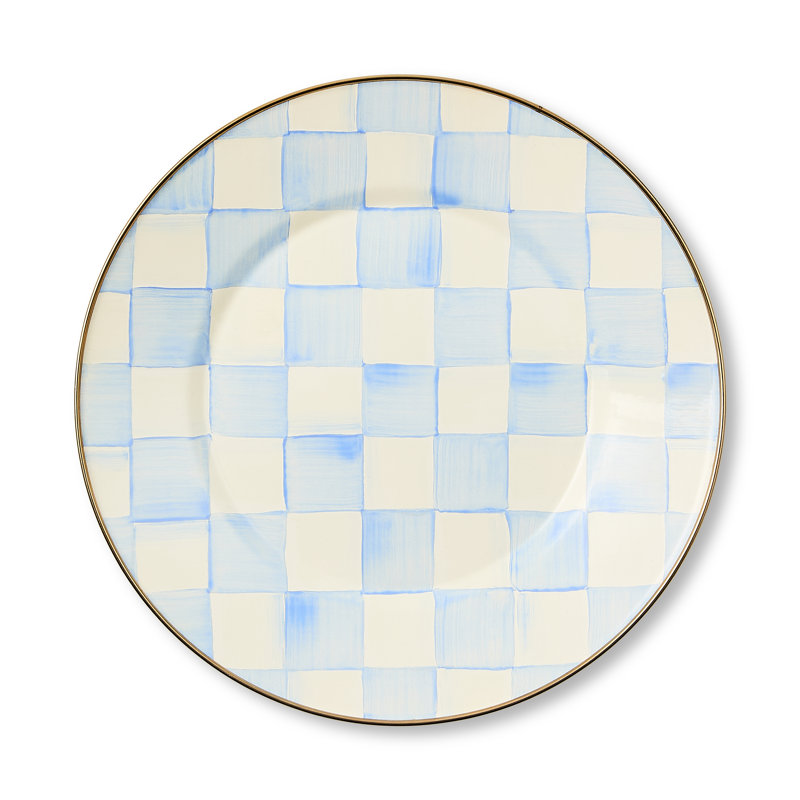 Sky Check Dinner Plate