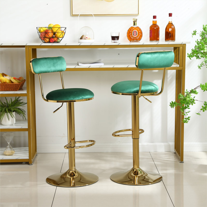 Tabouret pivotant à hauteur réglable, Vert