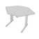 Infinity Trapezoid Height Adjustable 42'' L Training Table