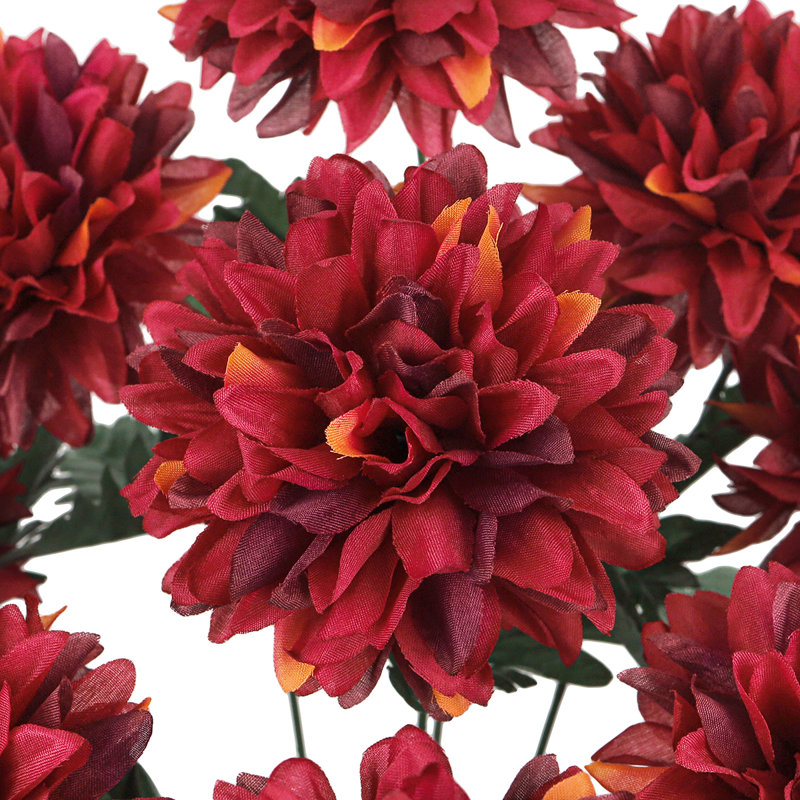 Bouquet de fleurs artificielles, Rouge bourgogne