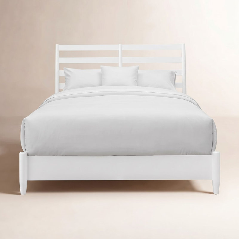 Williams Slatted Bed, Queen, White