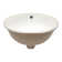16.5" Ceramic Oval Undercounter Mount Bathroom Sink with Overflow Hole
