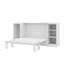 Lit escamotable compact compact avec tablettes de chevet pratiques et garde-robe intégrée