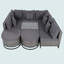 Ensemble de canapé d'extérieur en osier 7 pièces, ensemble de canapé modulaire sans rotin pour la conservation, ensembles de meubles de patio avec table basse et coussins-313712405
