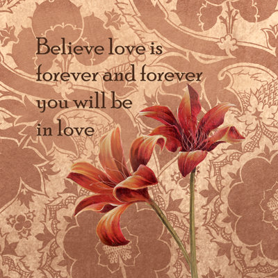 Love Flowers 2 - Wrapped Canvas Print