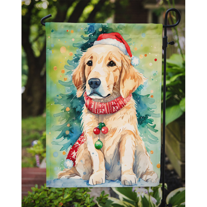 Polyester double face Noël, H 15,5 po x l 11,25 po