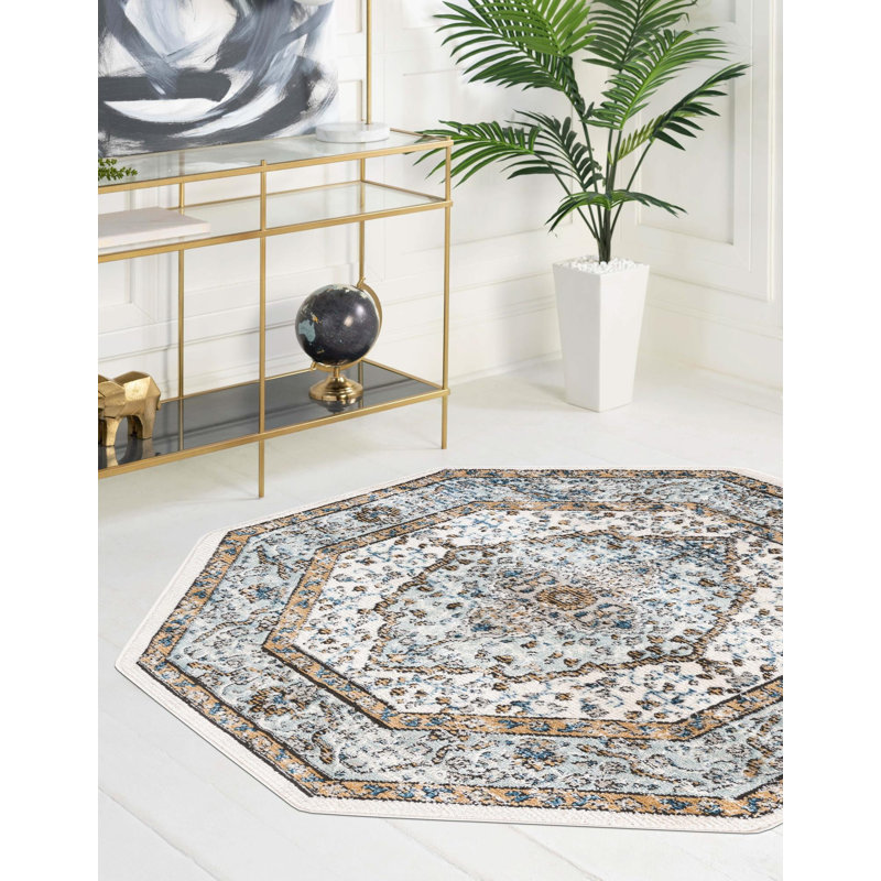 Longe Oriental Indoor Rug, Octagon 7' x 7'