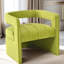 Fauteuil en velours avec support pour le dos, confort maximal, aucun assemblage requis Chaise courbée - Confort et style requis-118039257