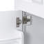Meuble-lavabo de 30 po sans lavabo, base d'armoire seulement, armoire de salle de bain avec tiroirs, cadre solide et panneau de fibres à densité moyenne, blanc