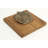 Brass Clam Wood Napkin Holder