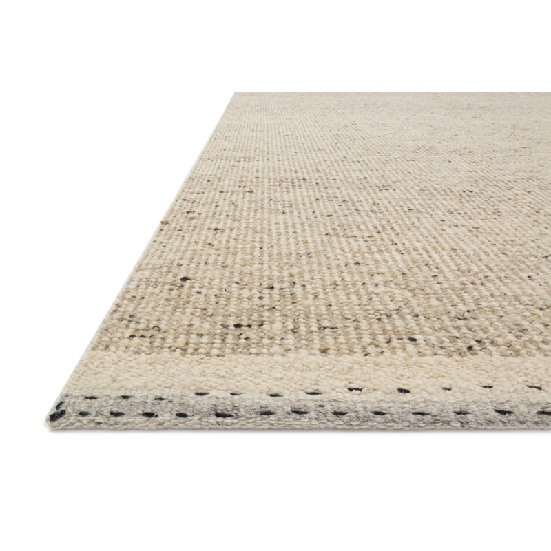 Tapis naturel tissé à la main Larissa, Rectangle 5 pi x 7 pi 6 po