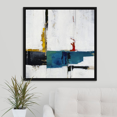Stroke of Luck I par Sydney Edmunds - Ensemble de 1 reproduction carrée sur toile