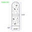 Ensemble de 2 treillis de jardin en métal 71 po x 19,7 po antirouille pour plantes grimpantes pour l'extérieur