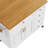 52" Kitchen Island with Drop Leaf, Embossed Texture Kitchen Island on Wheels with Spice Rack, Towel Rack, 2 Doors and 5 Drawers, Kitchen Storage Cart with Adjustable Shelf for Kitchen, White-748013524