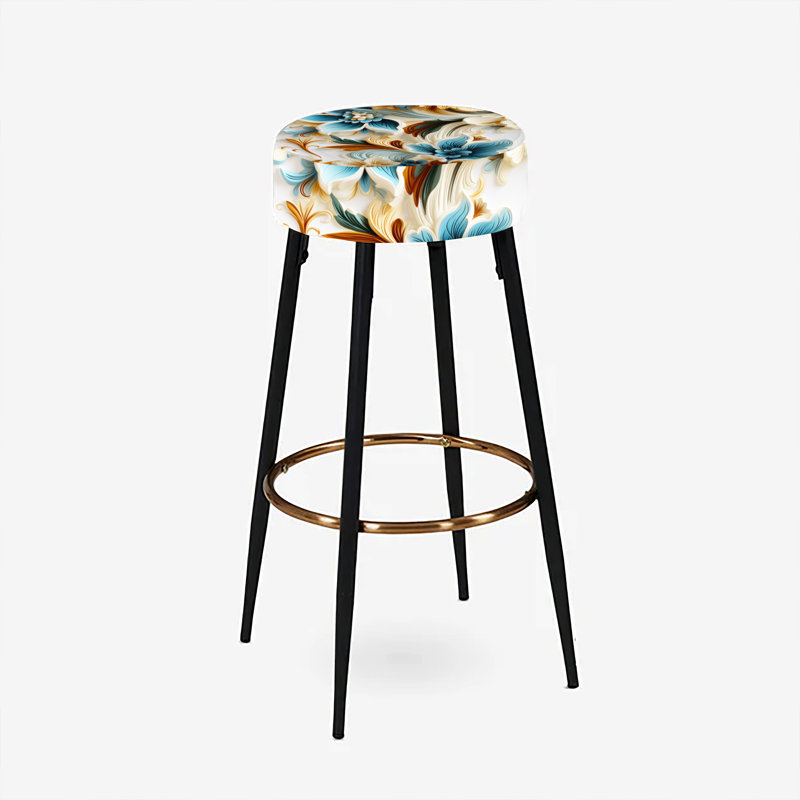 Ensemble de 2 tabourets de bar Rustic Paisley