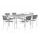 Eveleen Set 32" L Square Plastic/Acrylic Breakroom Table