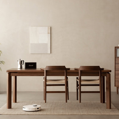 Black walnut solid wood large tabletop table