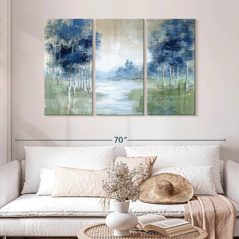 Avery Birch River, 32" H x 50" W