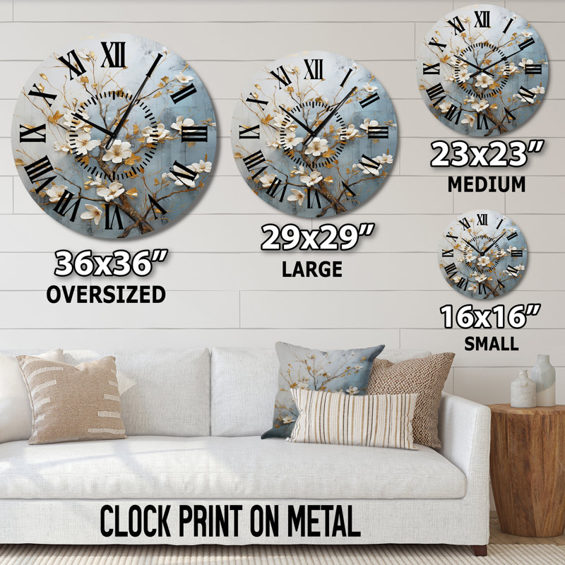 Horloge murale Peacewoodness, Grand