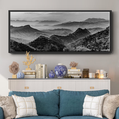 «Mountains of the Great Wall», toile encadrée