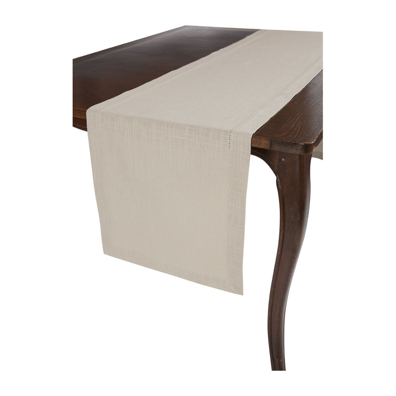 Workington Rustic Table Runner, Flax