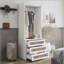 Armoire penderie avec rotin 3 tiroirs