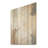 Beige Minimalism Elegance In Bloom - Flowers Wood Panel Wall Art On Natural Pine Wood-11173094