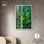Décoration murale en verre avec feuille en verre II par Art Remedy, cadre blanc, 30 x 45-315971244-315971247