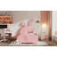Lit simple tapissier en forme de lapin Princess, lit plateforme simple avec tête et pied de lit-1937900889