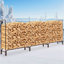 Alyviah 344.9 cm W Metal Log Rack