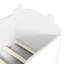Lit blanc en forme d'ours pour 3 à 6 ans, matériau en bois de pin, profil bas, culture autoformée à 6 ans, structure de plancher, autonomie de conception debout, assemblage simple-1101902823-1101902841