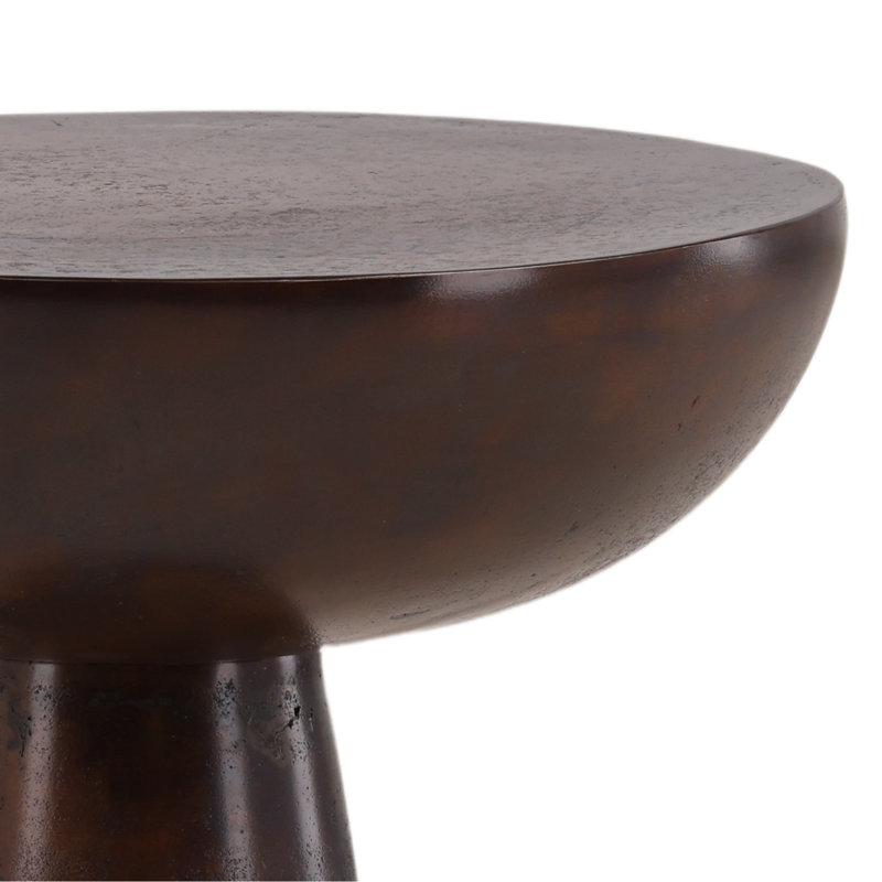 Destry Side Table, 18" H x 12.5" W x 12.5" D, Brown