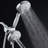 3-Way Luxury Shower System: 48-Mode Rain & Handheld Heads, 6Ft Stainless Hose