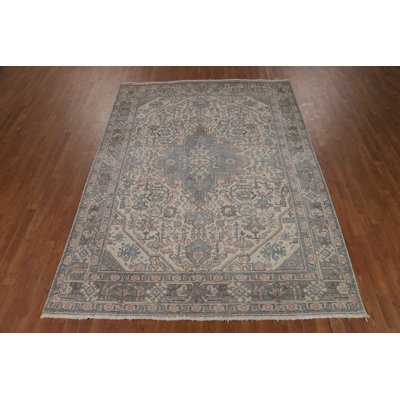 Geometric Wool  Traditional Area Rug 7x9