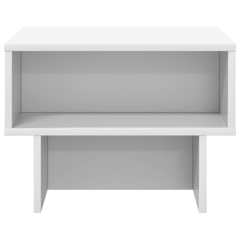 Coffee Table with Storage, 35cm. H x 48cm. L x 46cm. W, White
