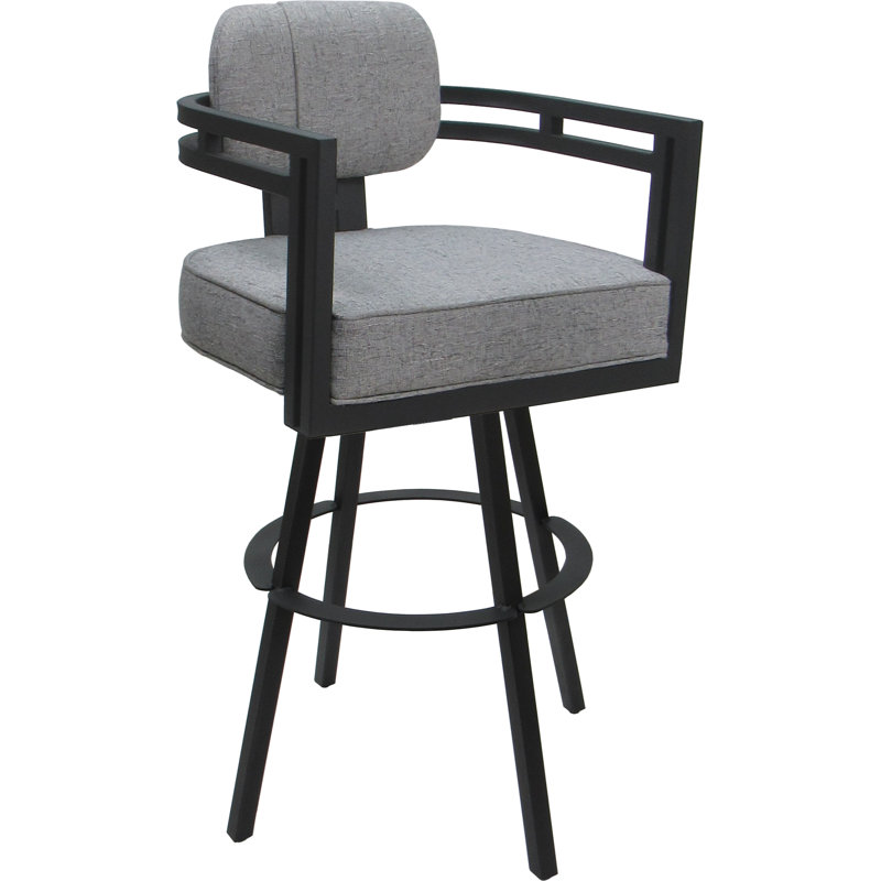 Ardoise Hemsath - gris - assise 30 po, Gris, Polyester / Mélange de polyester crème