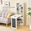 Bureau d'écriture convertible pliable, armoire de table murale avec tableau noir et tablettes de rangement, bureau escamotable peu encombrant pour le bureau à domicile, salon, chambre à coucher (blanc)-132971435