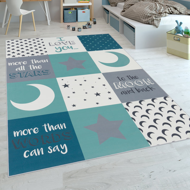 Leary Blue Rug, Rectangle 180 x 280cm