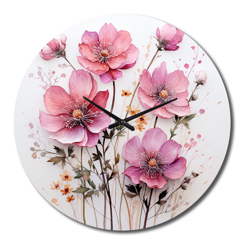 Horloge murale Christol - Abstract Botanicals, Très grand