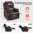 Power Recliner Lift Chair With Massage And Heat, Extended Footrest