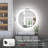 Adorna  Round Frameless Backlit Mirror, LED Bathroom Mirror with Dimmable Brightness, Anti-fog Function, 50000h Lifetime, Shatterproof Film-88783307