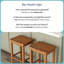 Hauteur du tabouret (30 po) - paquet de 2, pacane-1794689550