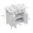 31" Vintage Bathroom Vanity With Sink, Rustic Bathroom Cabinet With Soft Close Doors And Adjustable Shelf, Curved Profile Design, Rubber Wood Legs, White-722503565